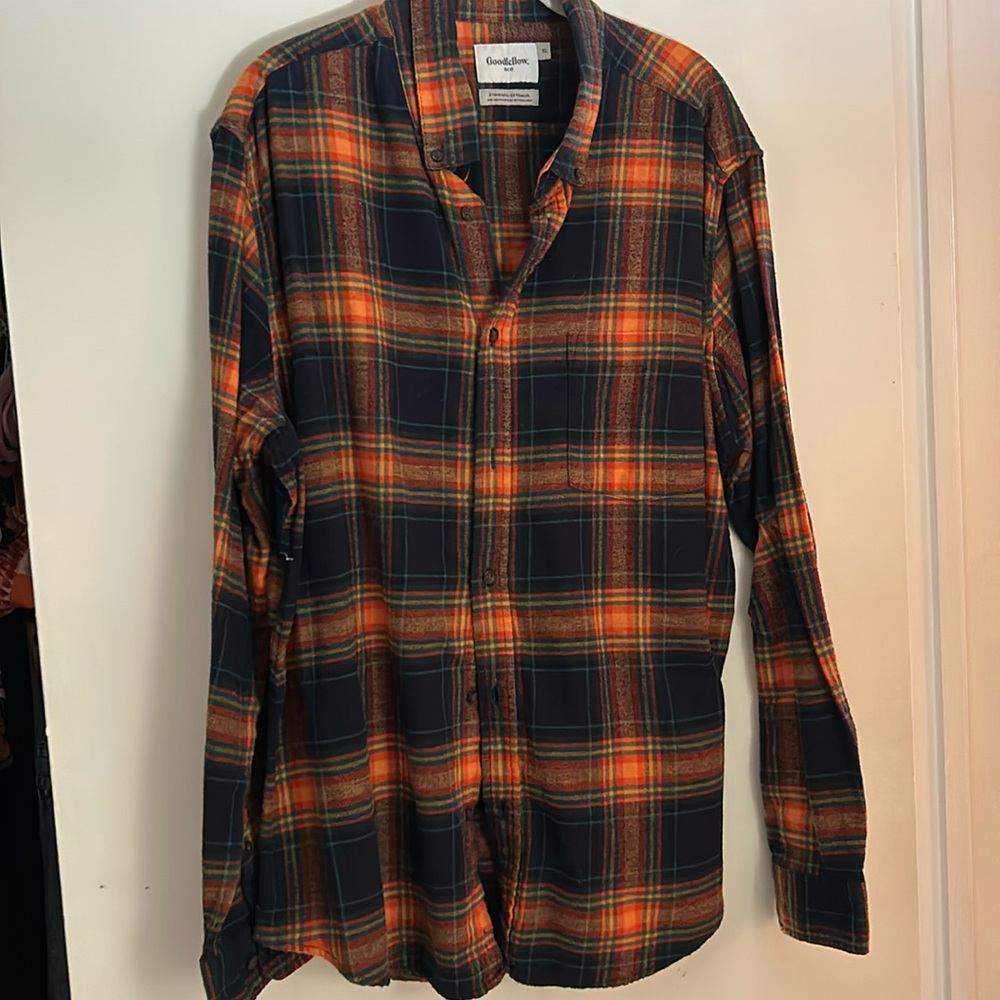 Goodfellow & Co Plaid Long Sleeve Shirt XL